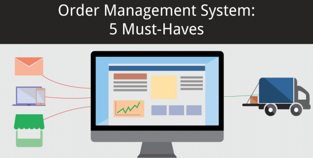 Order Management System Must Haves computer flat icon graphic image