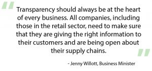 quote from Jenny about ethics throughout your supply chain