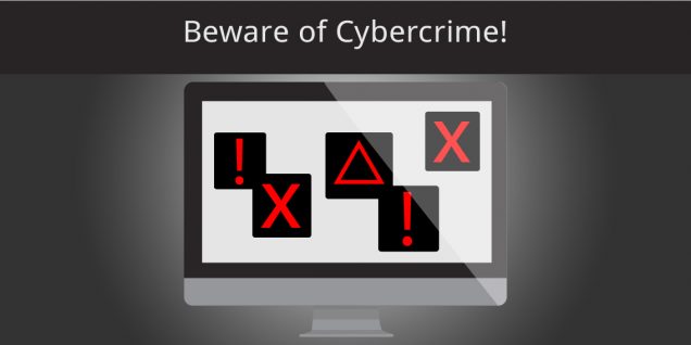 supply chain at risk of a cyberattack - notifications on a computer