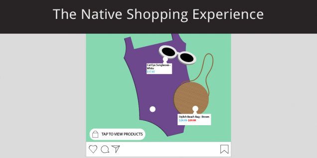 An example of the native shopping experience on Instagram